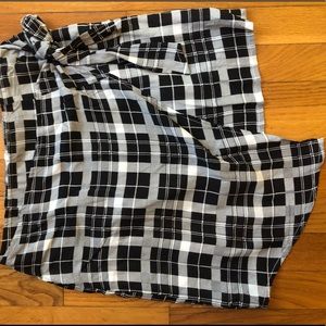 Plaid Mini Wrap Skirt
